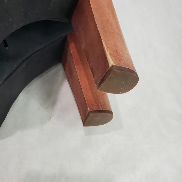 Jeffrey Campbell Lita Platform Boot Size 7.5 Leather Wood Goth Edgy Lady Gaga - Picture 11 of 14